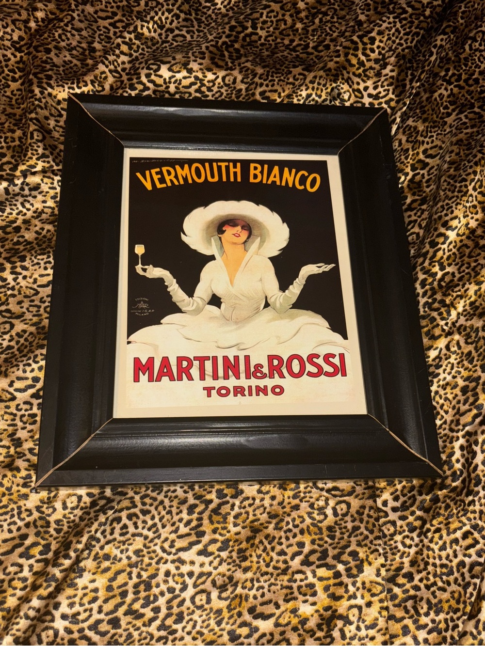 Martini & Rossi Vermouth Bianco Marcello Dudovich Framed Print